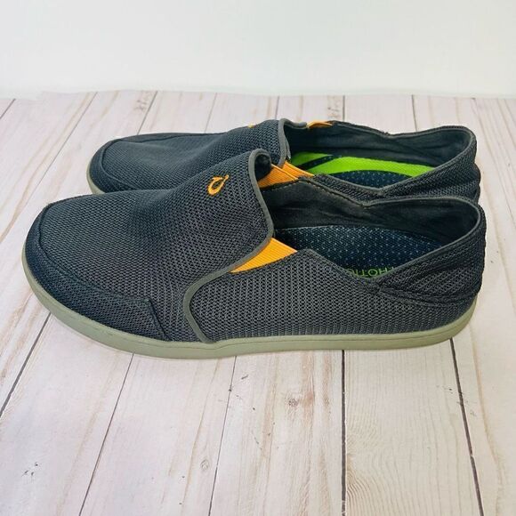 Olukai Nohea Mesh Blue Gray Comfort Shoes